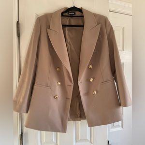 Taupe colored blazer